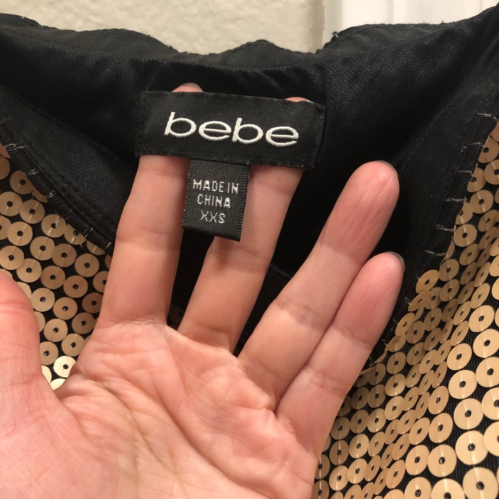 Bebe XXS sequin mini
